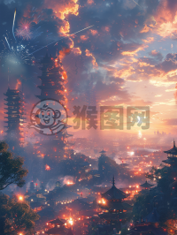 现代都市繁华夜景壁纸 