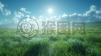草原日出，精品壁纸，极致细节，展现美丽大自然。