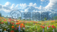 草原鲜花绽放，CG unity壁纸极致细致