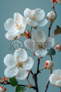 轻蓝白樱，温情四溢