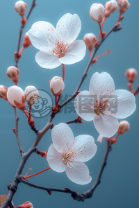  温柔细腻的樱花卡片