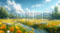 春日田园，精致CG壁纸，Unity 8K细腻呈现。