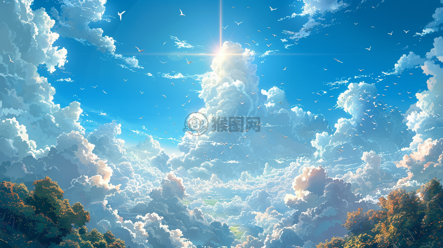 飘扬的飞书与纯洁的白鸽，色彩明亮与动感十足的动画世界。