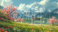 春日田园，精致CG壁纸，Unity 8K呈现极致细节