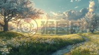 春日田园，精致CG壁纸，Unity 8K呈现极致细节