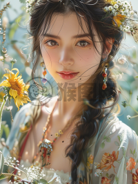 阳光下的中国美女