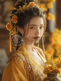 阳光下的中国美女