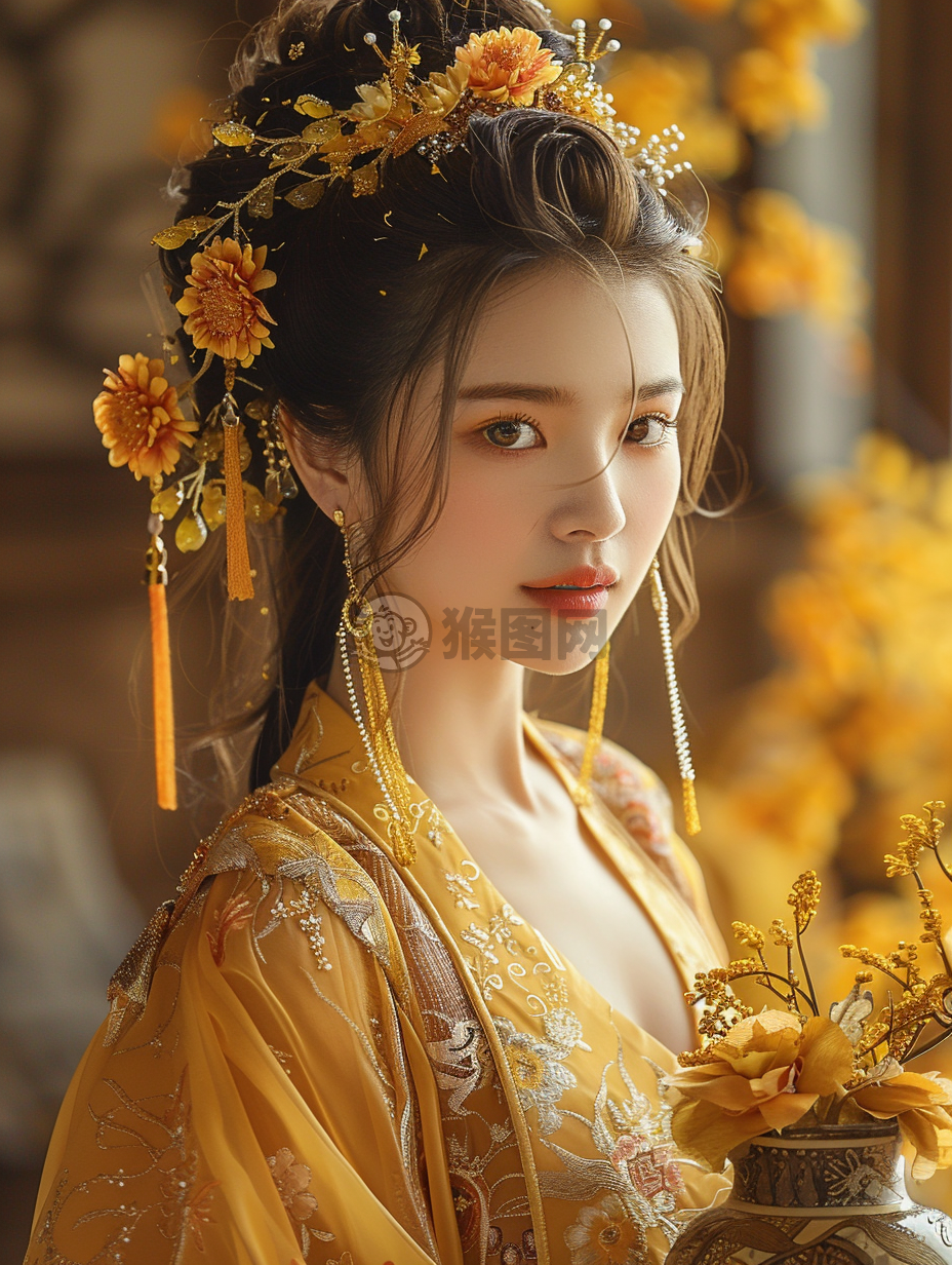 阳光下的中国美女