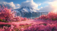 细腻的山水CG壁纸，画面美不胜收