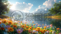 草原花开美如画，CG技术细入微。