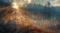 晨光洒满枝头，美妙自然惹人赞。