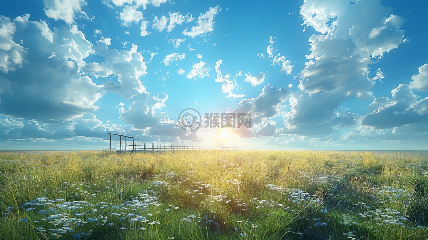 草原晨曦，精品巨作，极致细节壁纸。