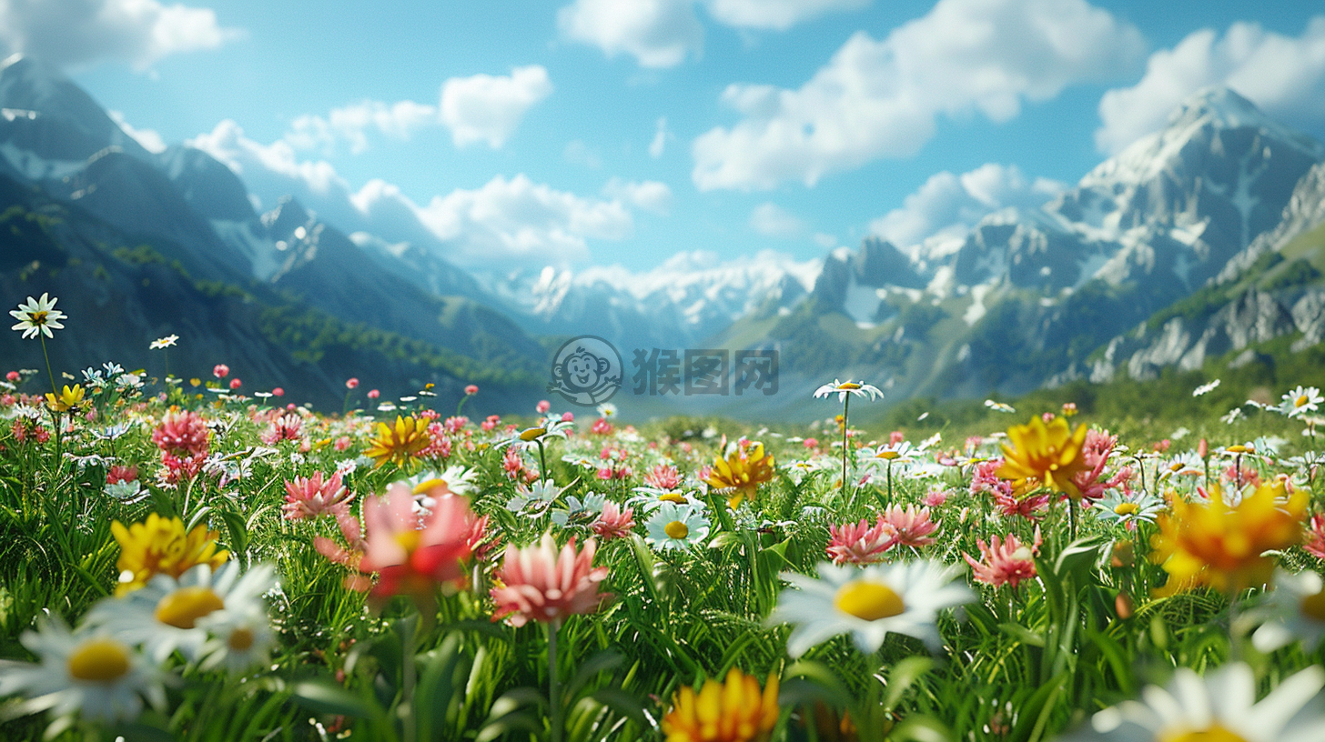草原繁花壁纸，细节入微，品质卓越