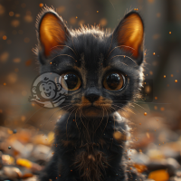 精致猫咪壁纸，高品质CG艺术，细节至极！