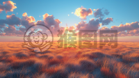 天边朝阳下的草原美卷 细品精彩佳作，铸就顶级品质。