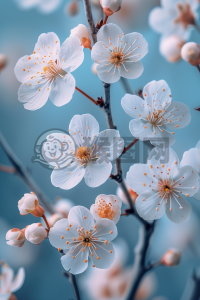 轻蓝花语，温情四溢