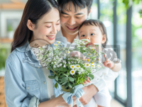 夏日幸福家庭 