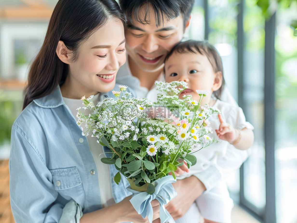 夏日幸福家庭 