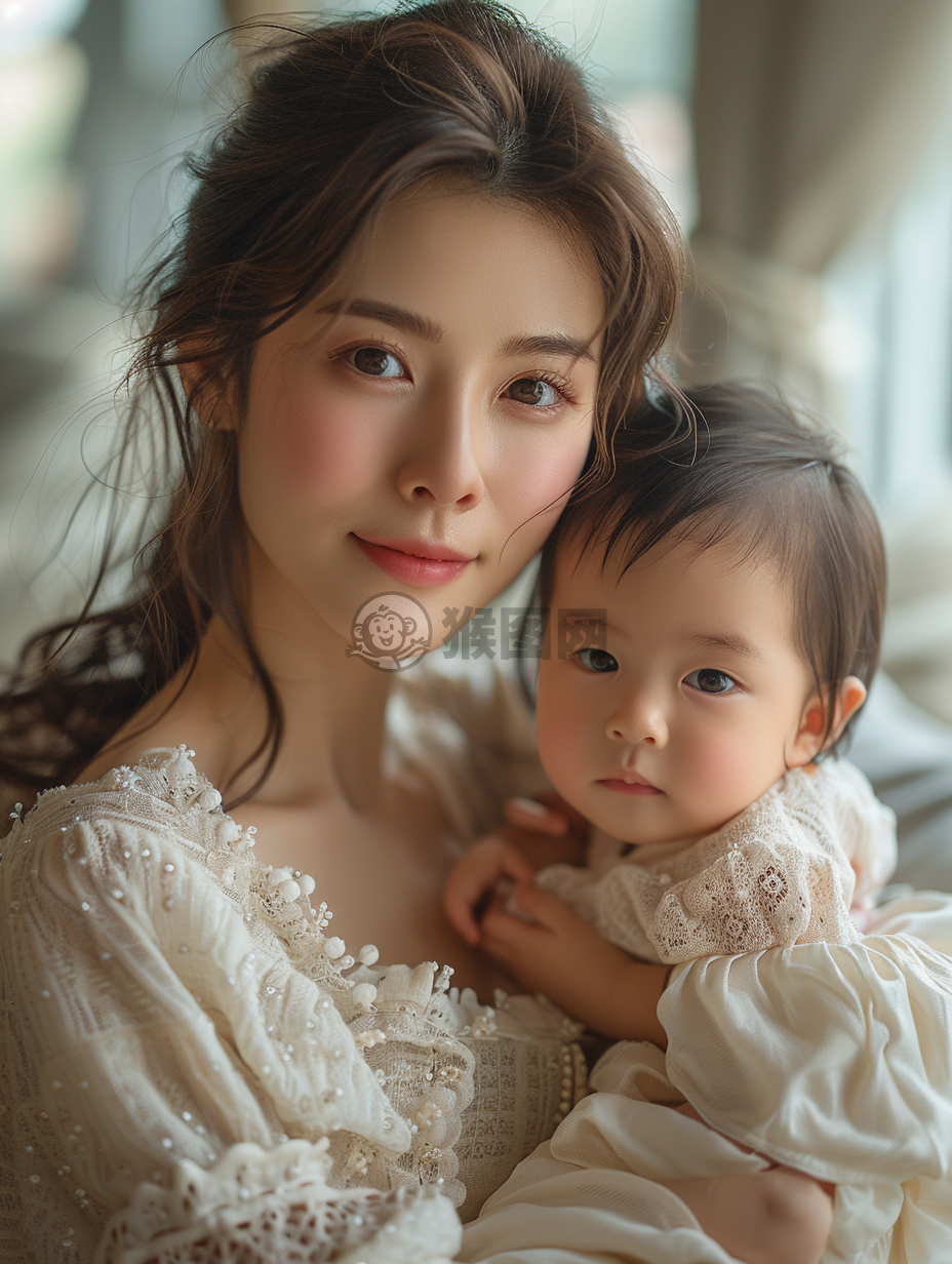母爱温馨时刻，一岁宝宝甜美互动