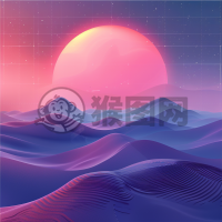 数码风格的背景渐变风格化 - 灵感来自于CyberPunk