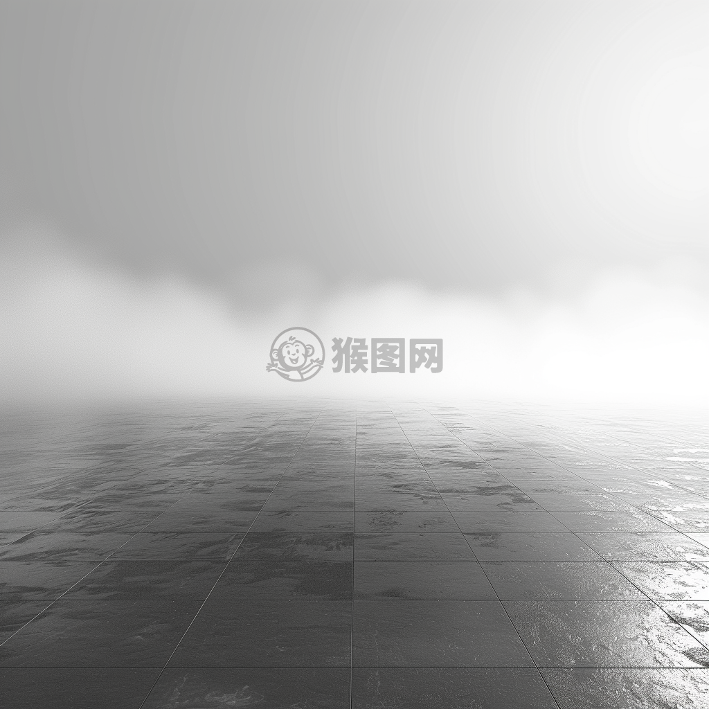 白色固态渐变背景下的静谧空间