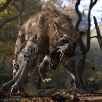 震撼CG壁纸：全身巨犬，细致入微