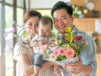 夏日温馨纪实，亚裔家庭幸福时光