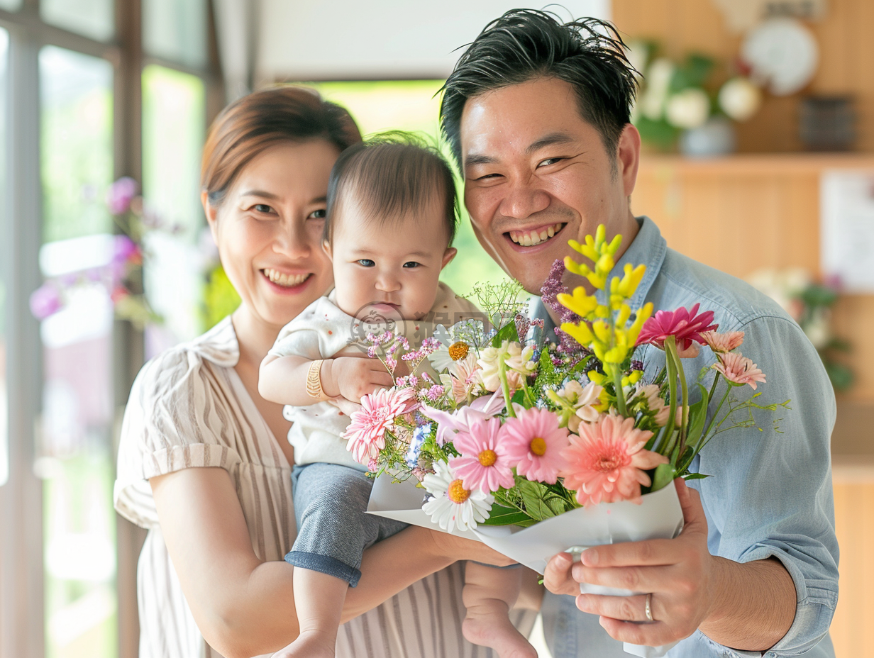 夏日温馨纪实，亚裔家庭幸福时光