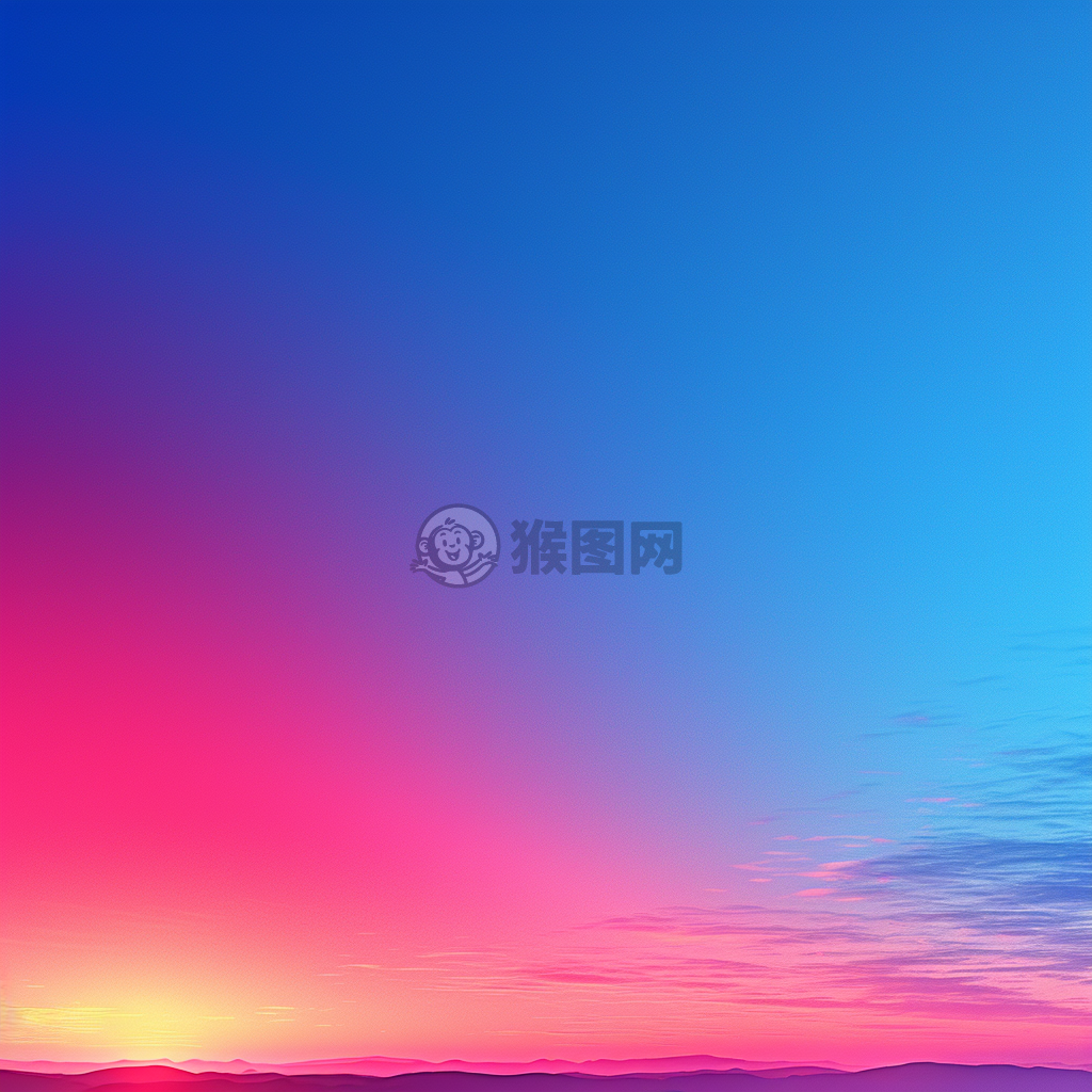 荧光粉蓝背景渐变，梦幻般的视觉体验