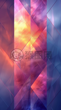 柔和色彩下的简约几何设计