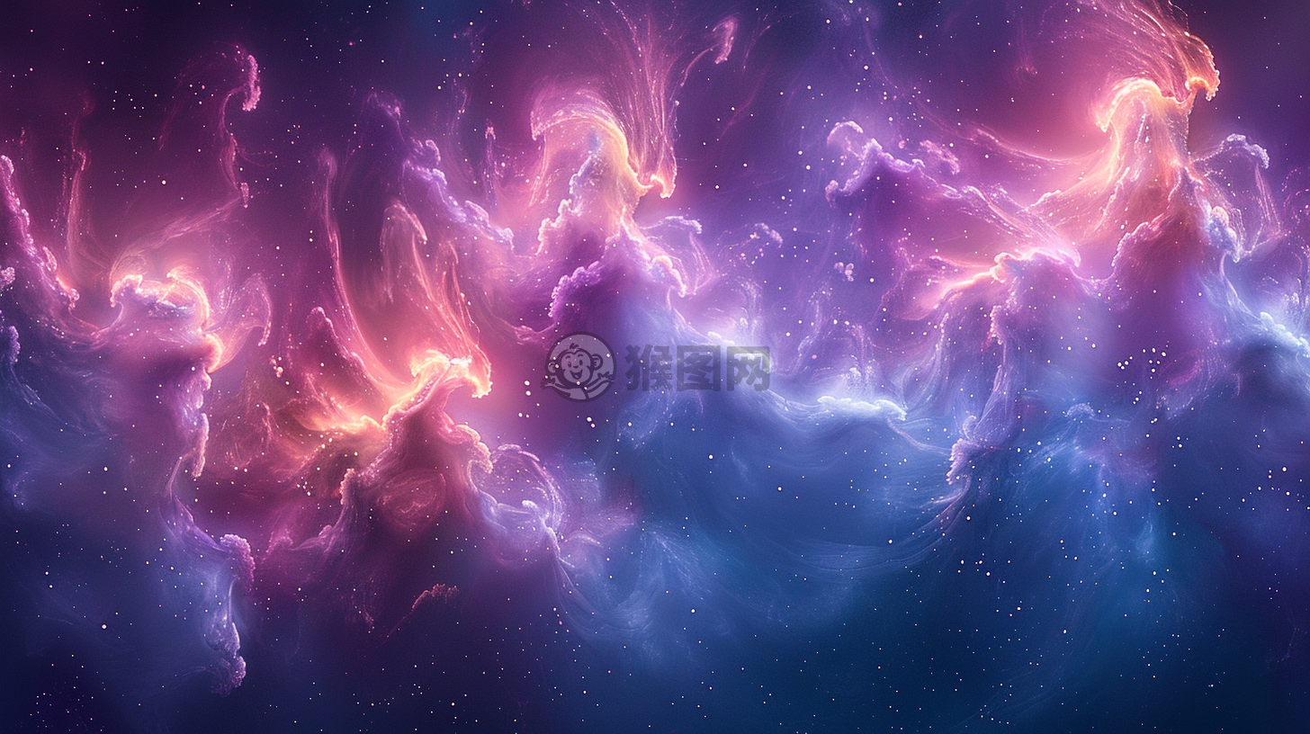 梦幻色彩背景下的浪漫爱情故事