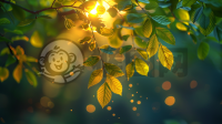 晨光洒满枝头，美不胜收
