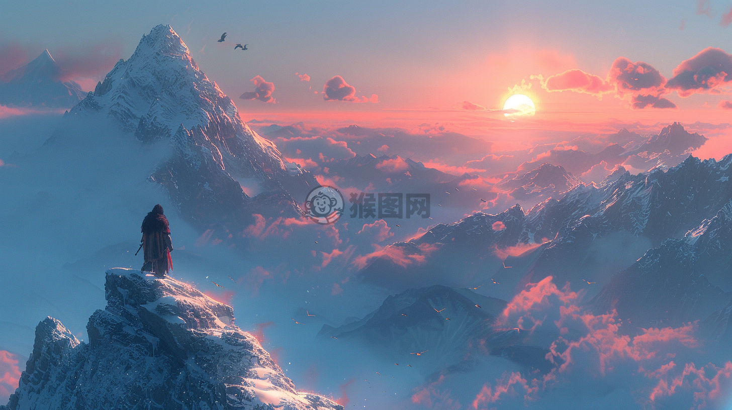 翱翔天际的CG壁纸，细腻至极。