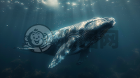 深海畅游的快乐鲸鱼
