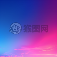 荧光粉蓝背景渐变，绽放梦幻色彩