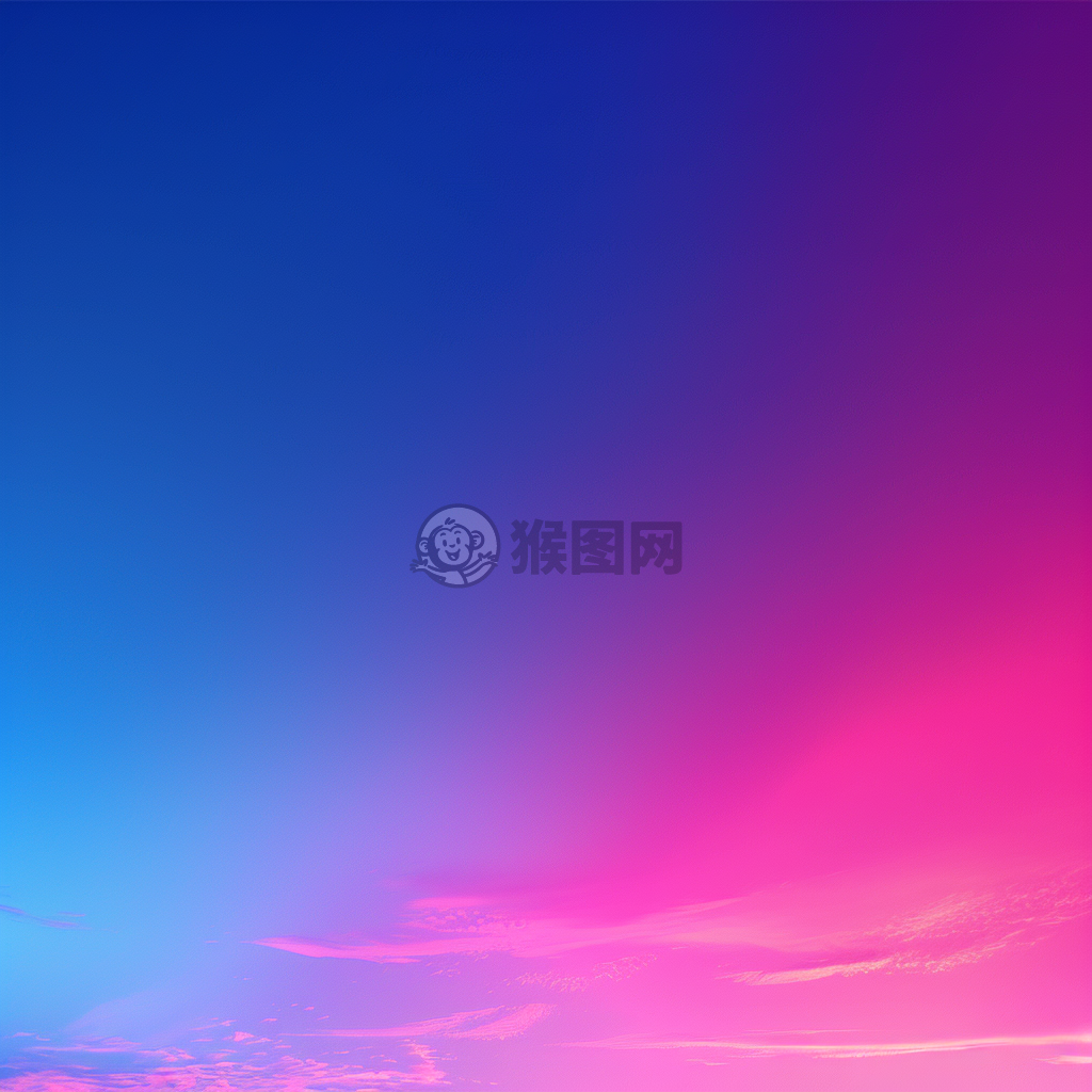 荧光粉蓝背景渐变，绽放梦幻色彩