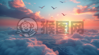 翱翔天际的CG壁纸，细腻至极。