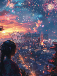 现代都市的夜景壁纸