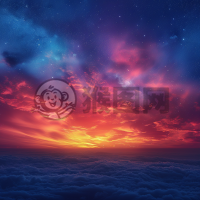 黄昏微光下的朦胧纹理背景