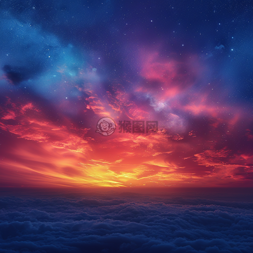 黄昏微光下的朦胧纹理背景