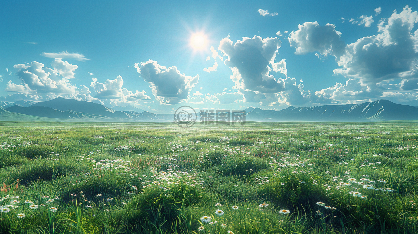 草原风光CG壁纸 