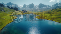 湖山秀美，高清自然光摄影
