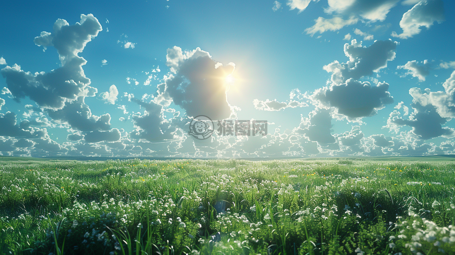 草原之光，细致入微，最佳壁纸