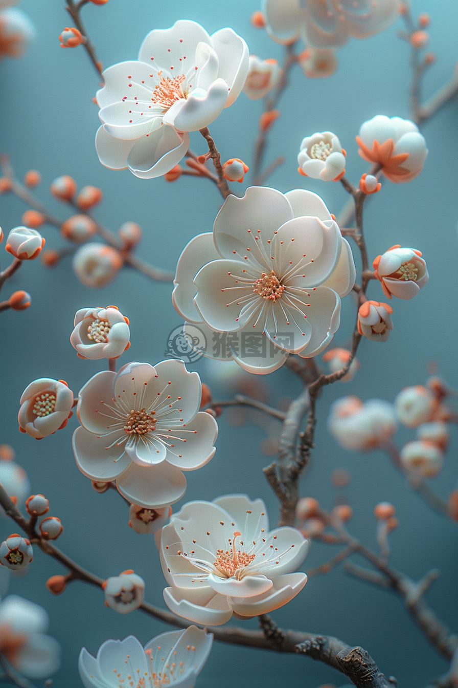 轻蓝花语，温情四溢