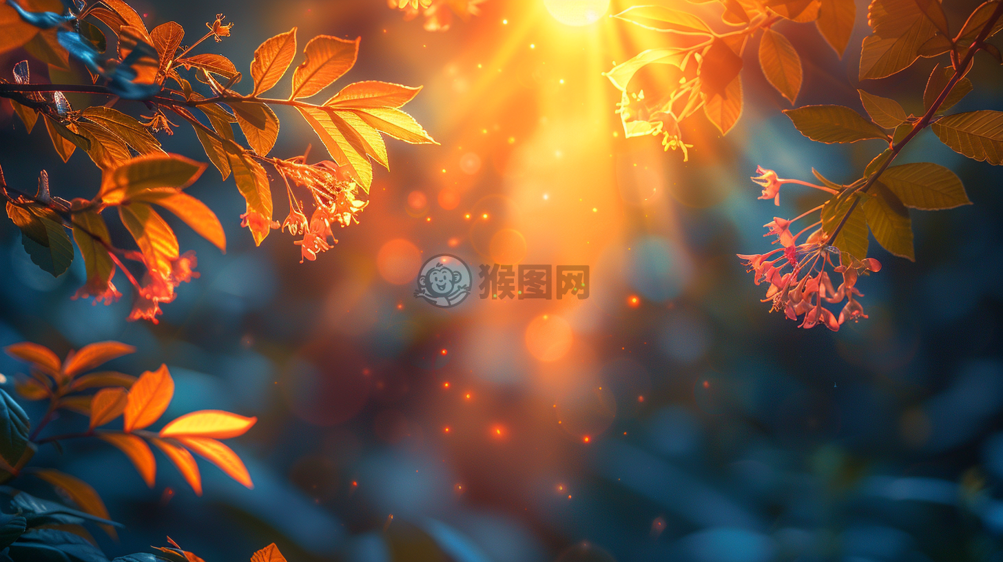 晨曦洒满树枝，美丽自然成千上万的瞩目焦点。
