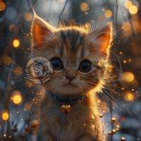 独特细致CG壁画：猫咪高清壁纸 