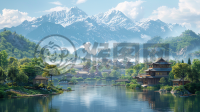 中国乡村美景，高质、高品、极致精细的CG壁纸