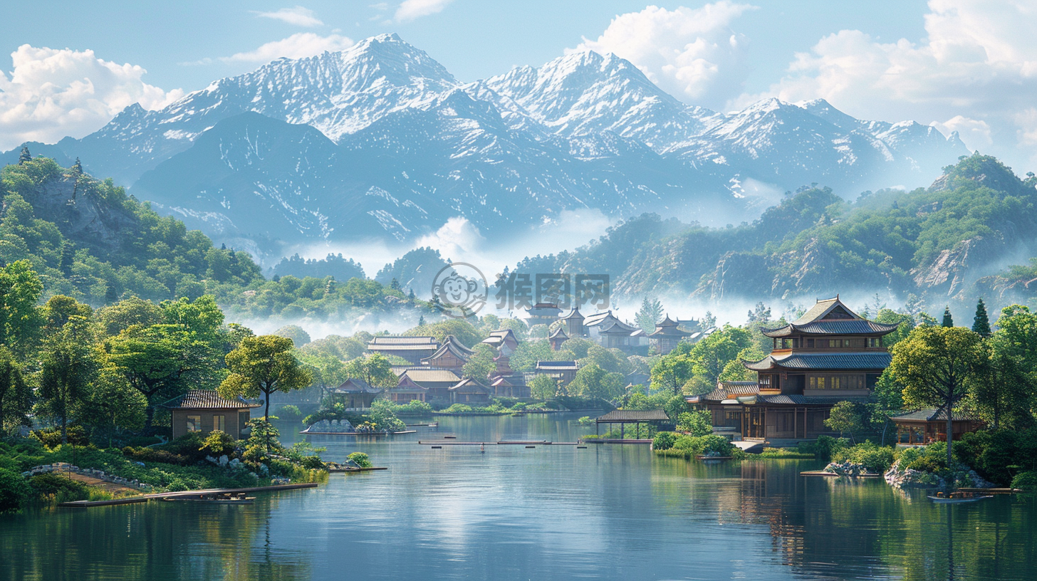 中国乡村美景，高质、高品、极致精细的CG壁纸