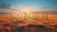 草原日出，蓝空如画，精湛之作，优质体验