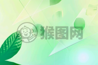 清雅绿色渐变背景下的